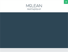 Tablet Screenshot of mcleanpartnership.com